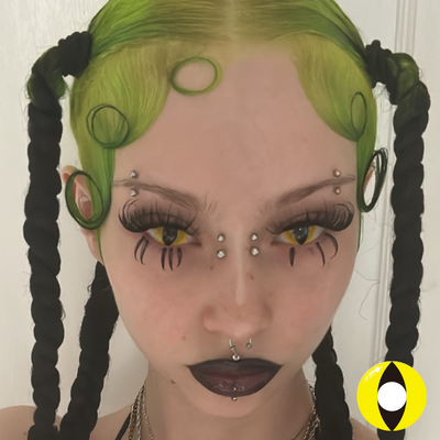 Brit x Eyemoody COS Yellow Cat Eye | 6 Monate, 2 Stück