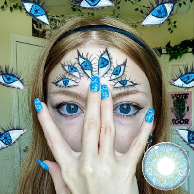 Eyemiol Hoshino Lentillas de Contacto de Color Azul | 0.00, 6 Meses (2 lentillas)
