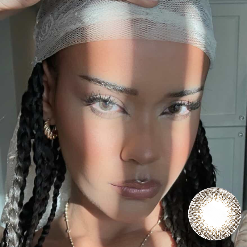 Eyemoody Sparkled Brown | 6 Months, 2 pcs