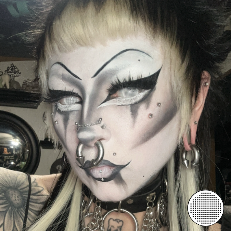 Dakonikon x Eyemoody Gridding White | 6 Months, 2 pcs