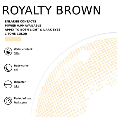 Eyemoody Royalty Brown | 6 Months, 2 pcs