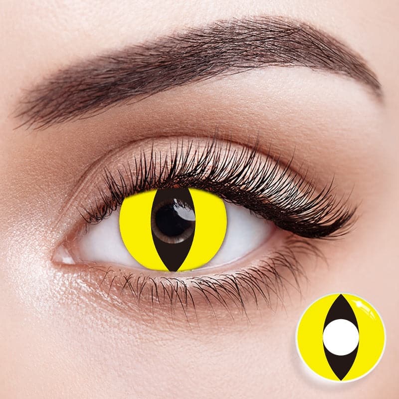 H4i1e6 x Eyemoody COS Yellow Cat Eye | 6 Months, 2 pcs