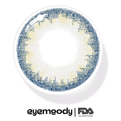EyeMoody exotische blaue Kontaktlinsen | 0,00, 6 Monate (2 Linsen)