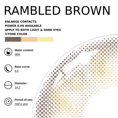 Eyemoody Rambled Brown | 6 Months, 2 pcs
