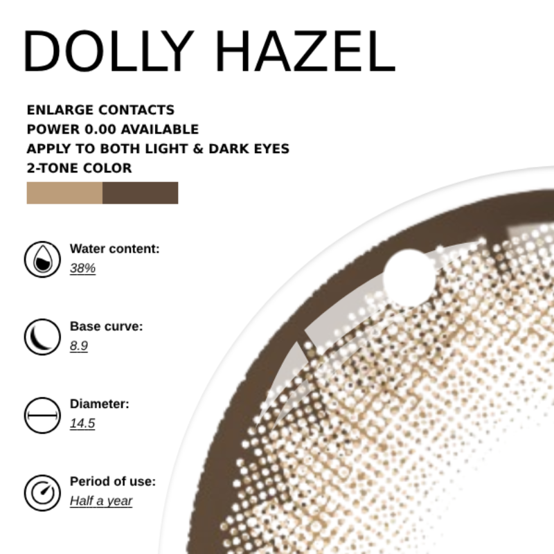 [NEW] G17x1 x Eyemoody Dolly Hazel | 6 Months, 2 pcs