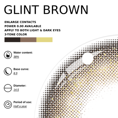 [NEW] Eyemoody Glint Brown | 6 Months, 2 pcs