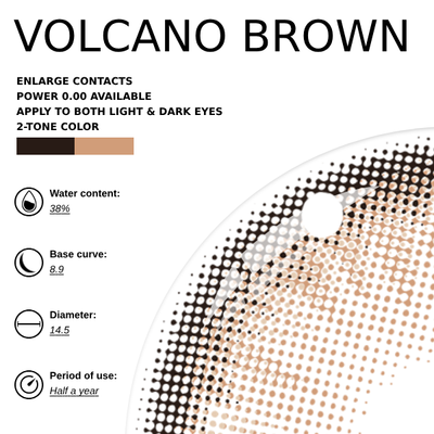 [NEW] Kit x Eyemoody Volcano Brown | 6 Months, 2 pcs