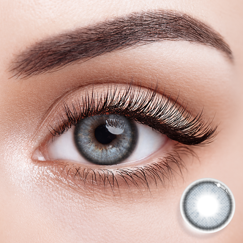 Eyemoody Frosted Grey | 6 Months, 2 pcs