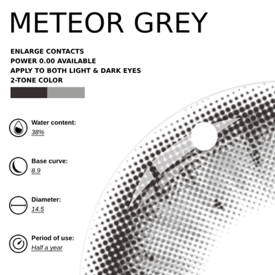 [NEW] Ailen x Eyemoody Meteor Grey | 6 Months, 2 pcs
