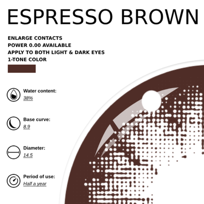 [NEW] Eyemoody Espresso Brown | 6 Months, 2 pcs