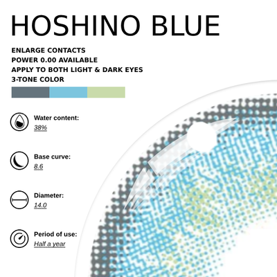 Harlequin x Eyemoody Hoshino Blue | 6 Months, 2 pcs