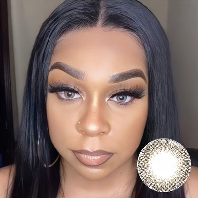 Eyemoody Sparkled Brown | 6 Months, 2 pcs