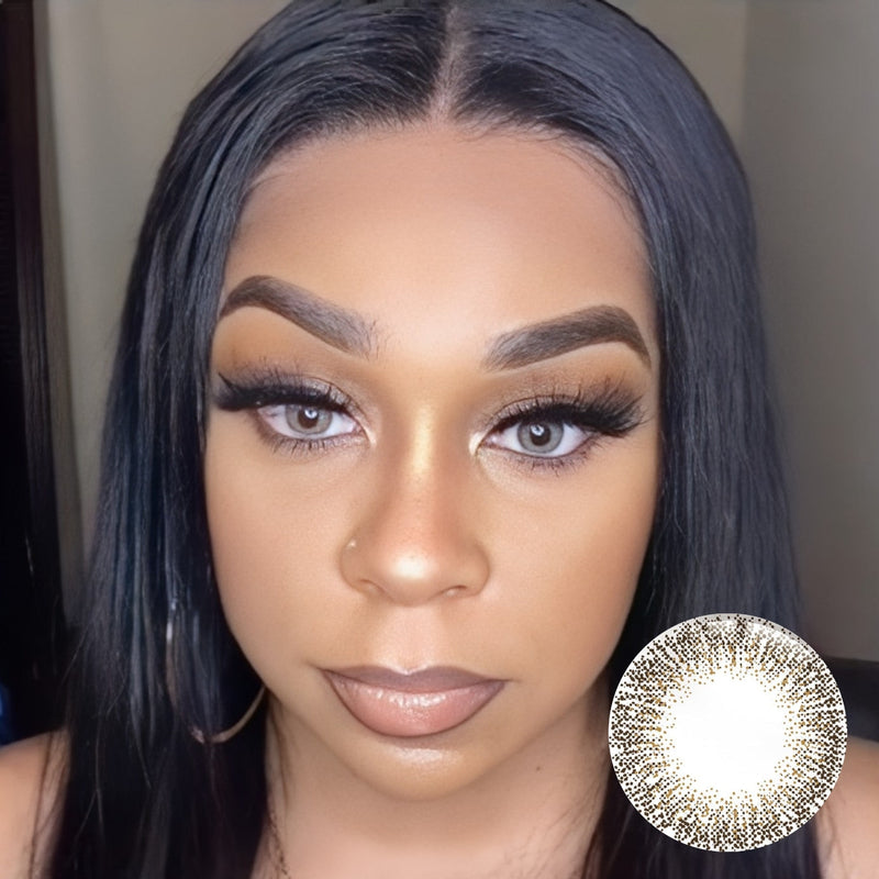 Eyemoody Sparkled Brown | 6 Months, 2 pcs