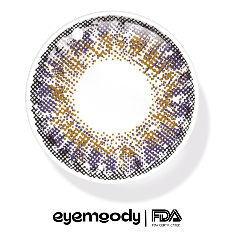 Lentillas de Contacto de Color Violeta Claro Eyemiol | 0.00, 6 Meses (2 lentillas)