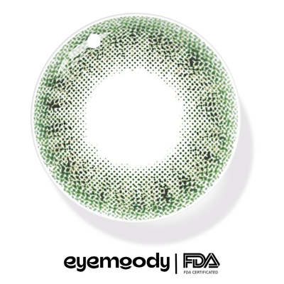Eyemiol Lentes De Contacto De Color Verde Kiwi | 0.00, 6 Meses (2 lentillas)