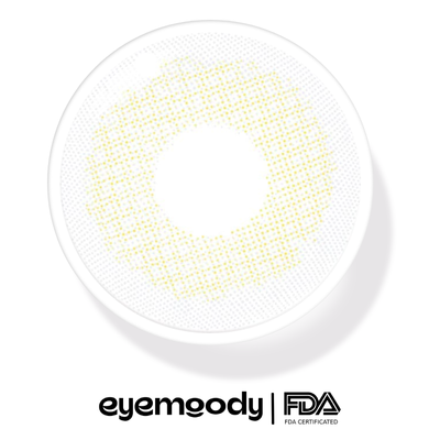 EyeMoody Lentillas de Contacto de Color Gris Limón | 0.00, 6 Meses (2 lentillas)
