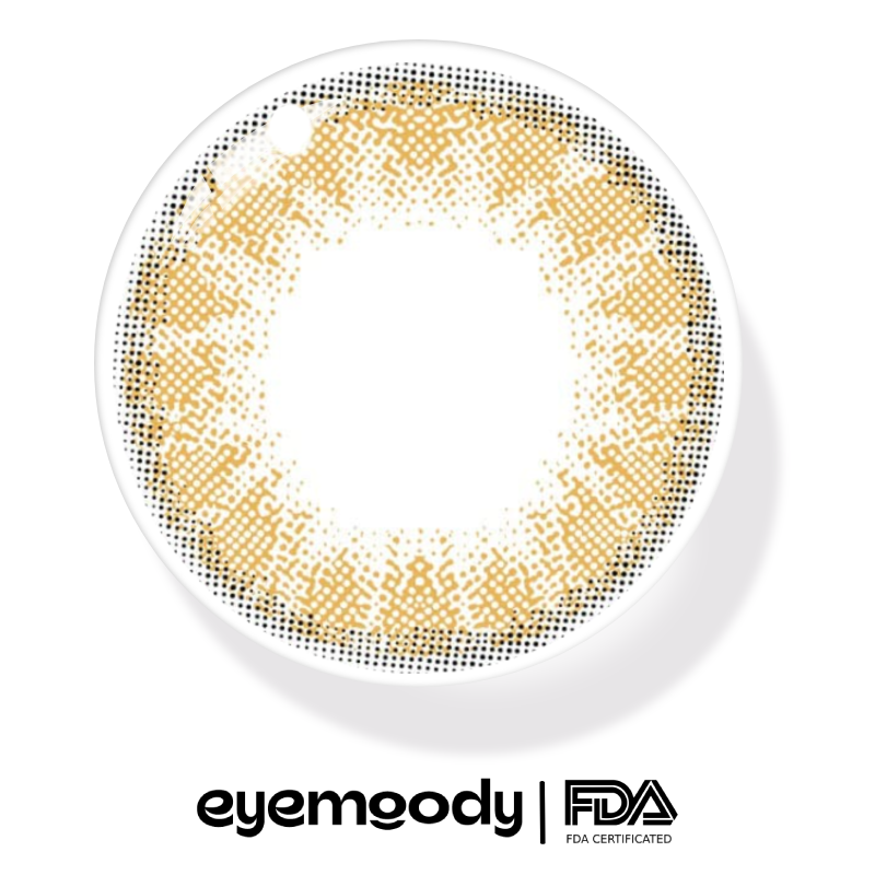 EyeMoody Lentillas de Contacto de Color Marrón Claro | 0.00, 6 Meses (2 lentillas)