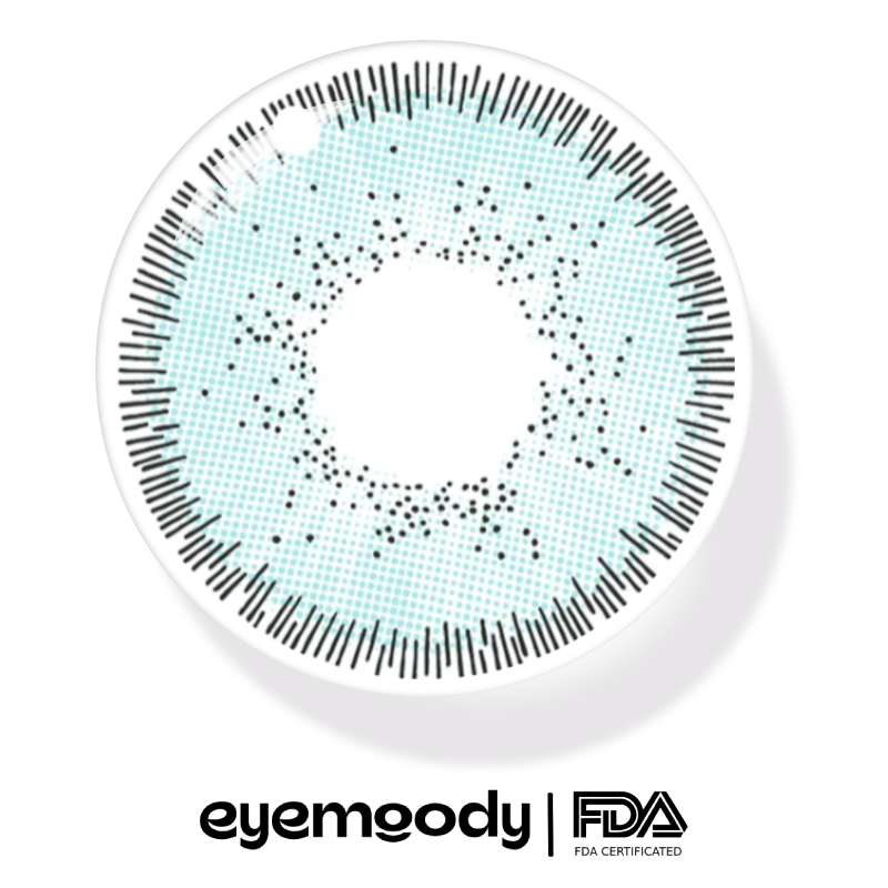 EyeMoody Medieval blaue farbige Kontaktlinsen | 0,00, 6 Monate (2 Linsen)