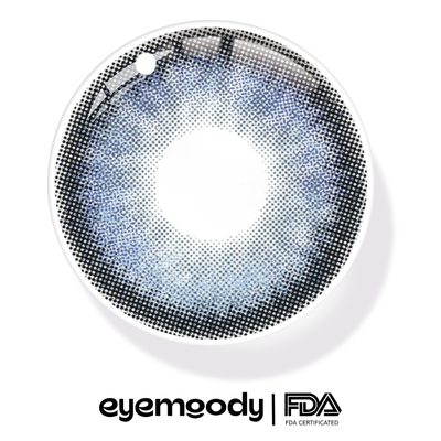 Blaue farbige Kontaktlinsen Ohne Stärke von Eyemiol | 0,00, 6 Monate (2 Linsen)
