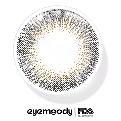 Eyemiol Lentillas de Contacto de Color Gris Natural | 0.00, 6 Meses (2 lentillas)