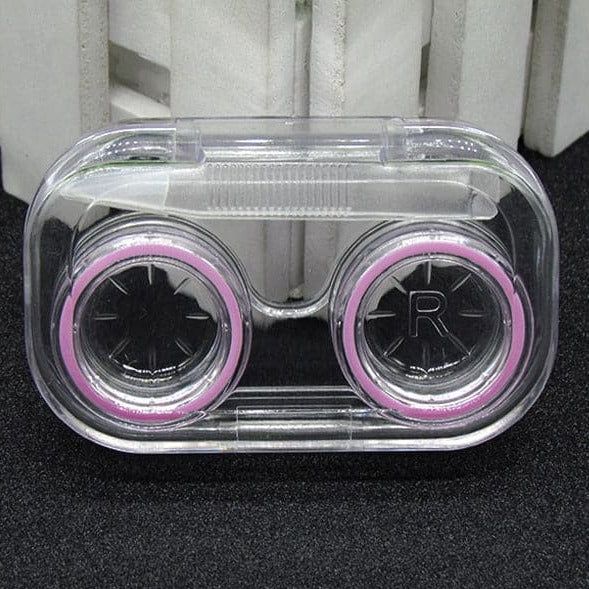 Clear Contact Lens Case with Gasket Ring