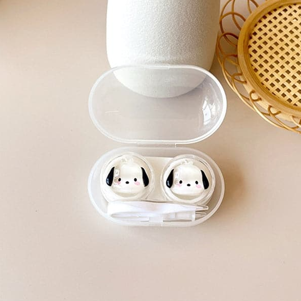 Cartoon Pattern Clear Contact Lens Case