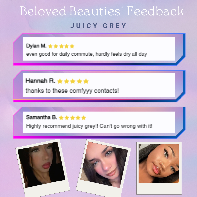 Eyemoody Juicy Grey | 6 Months, 2 pcs