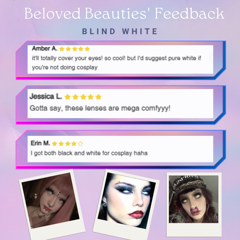 Eyemoody Blind White | 6 Months, 2 pcs