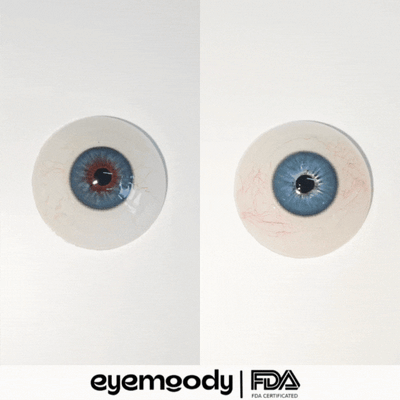 Eyemoody Frosted Grey | 6 Months, 2 pcs