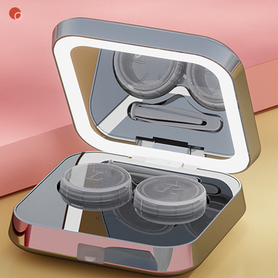 Contact Lens Auto-washer with Built-in Makeup Mirror