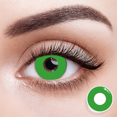 EyeMoody Spheric Green Colored Contact Lenses | 0.00, 6 Months (2 lenses)