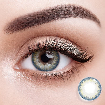 EyeMoody Lentillas de Contacto de Color Azul Exótico | 0.00, 6 Meses (2 lentillas)