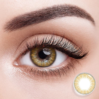 EyeMoody Lentillas de Contacto de Color Marrón Claro | 0.00, 6 Meses (2 lentillas)