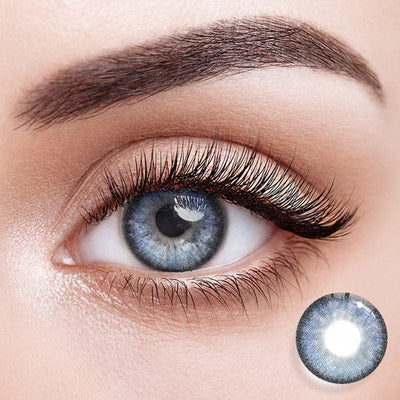 Blaue farbige Kontaktlinsen Ohne Stärke von Eyemiol | 0,00, 6 Monate (2 Linsen)