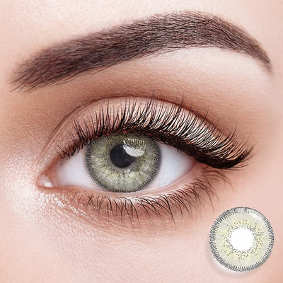 Eyemiol Juicy Grey Colored Contact Lenses | 0.00, 6 Months (2 lenses)