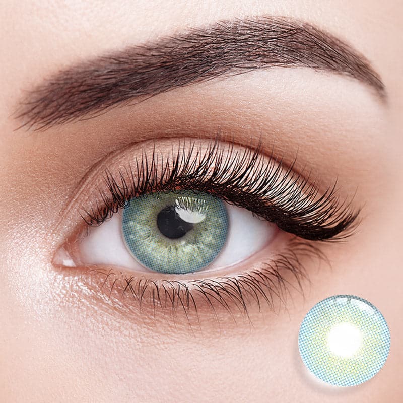 Eyemiol Blaue Sommer Kontaktlinsen | 0,00, 6 Monate (2 Linsen)