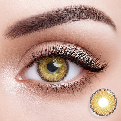 Eyemiol Lentillas de Contacto de Color Marrón Crepúsculo | 0.00, 6 Meses (2 lentillas)