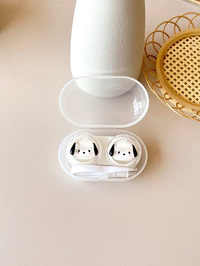 Cartoon Pattern Clear Contact Lens Case