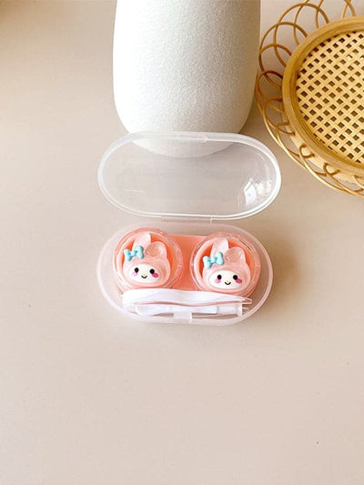 Cartoon Pattern Clear Contact Lens Case