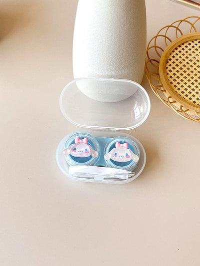 Cartoon Pattern Clear Contact Lens Case