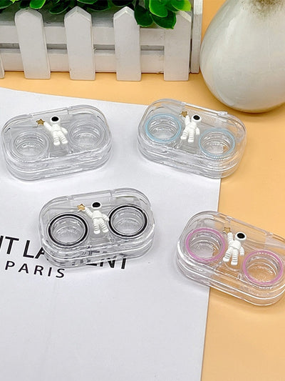 Space Man Clear Contact Lens Case