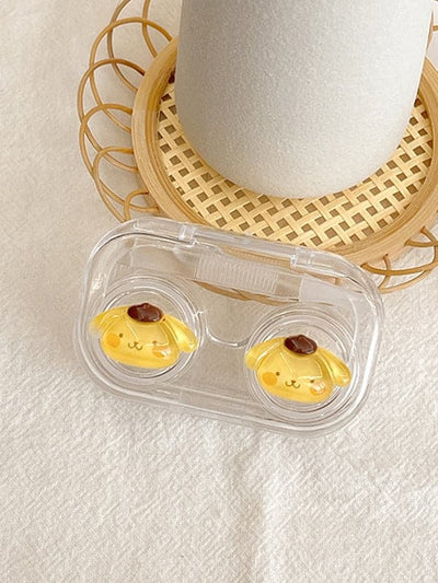 Clear Cartoon Pattern Contact Lens Case