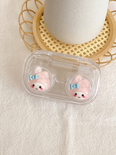 Clear Cartoon Pattern Contact Lens Case