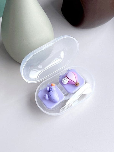 Cartoon Plant Contact Lens Case