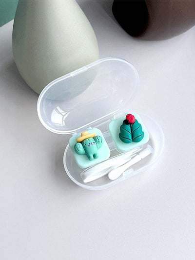 Cartoon Plant Contact Lens Case