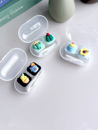 Cartoon Plant Contact Lens Case