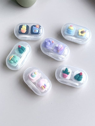 Cartoon Plant Contact Lens Case